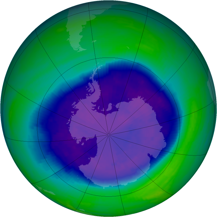 Ozone Map 1993-09-21
